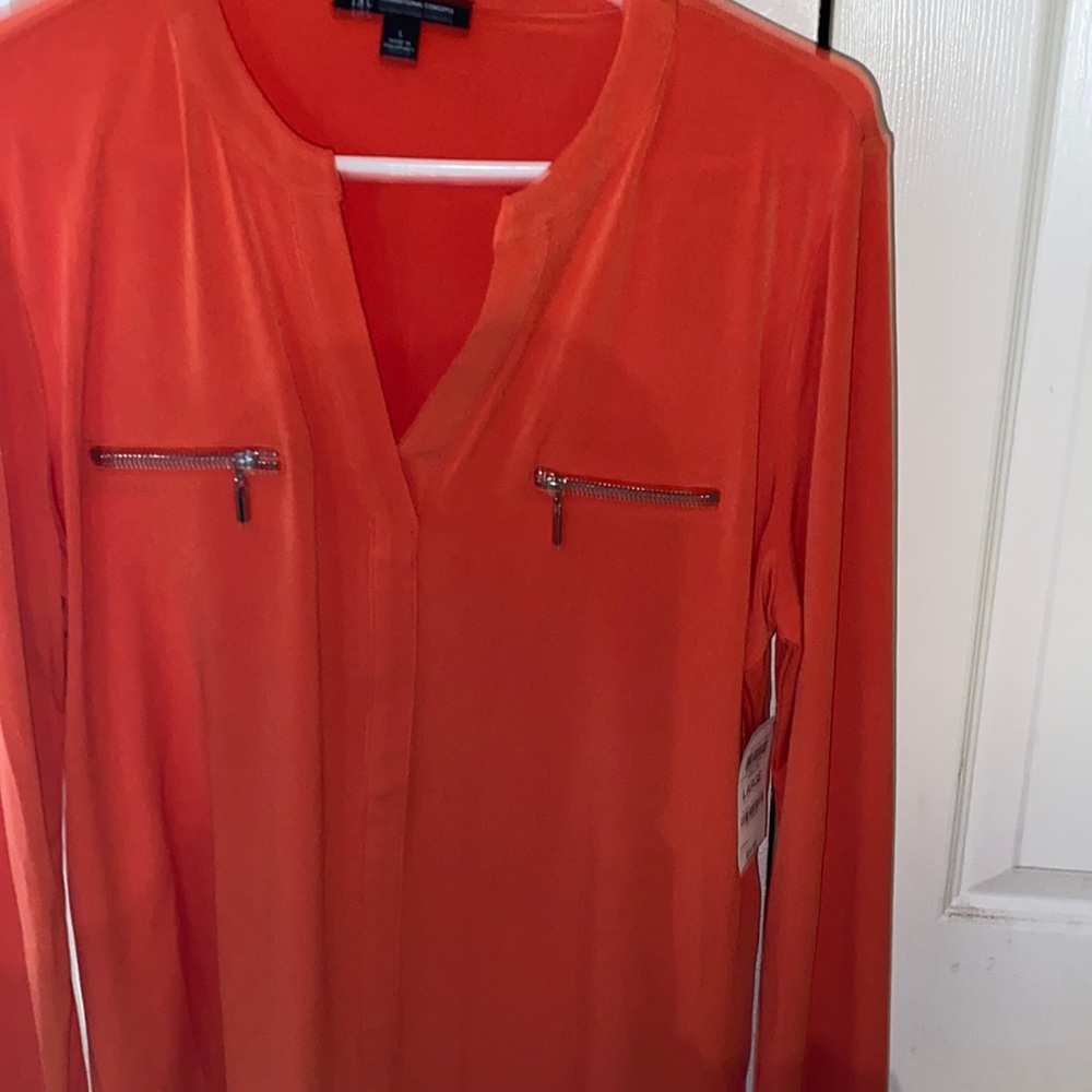 Orange blouse